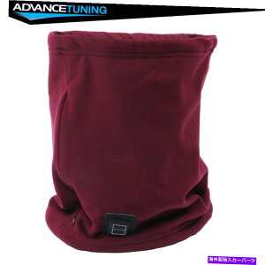 CO GAp[c USBM̃QC^[o_itFCX}XNJo[t[XEH[}[bvXJ[tC USB Heated Neck Gaiter Bandana Face Mask Cover Fleece Warmer Wrap Scarf Wine