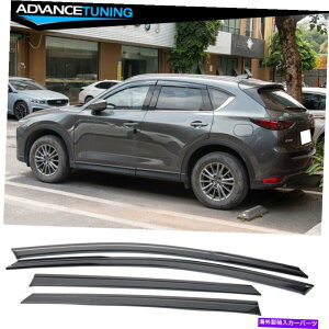 CO GAp[c 17-22}c_CX5 KE|J[{l[goCU[CTK[h4PC Fits 17-22 Mazda CX5 KE Polycarbonate Window Visors Rain Sun Guard 4Pc