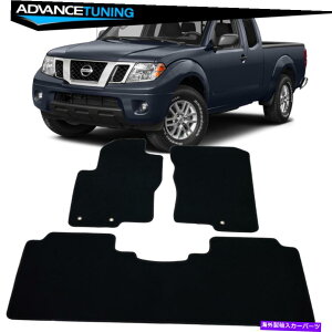CO GAp[c tBbg11-21YteBAN[Lu4DRubNiCtgAtA}bg3PC Fits 11-21 Nissan Frontier Crew Cab 4Dr Black Nylon Front & Rear Floor Mats 3Pc