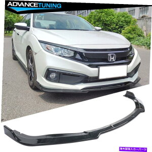 �C�O�� �G�A���p�[�c �t�B�b�g19-21�z���_�V�r�b�N�C�R��V4�X�^�C���t�����g�o���p�[���b�v1PC CFL�J�[�{���t�@�C�o�[�v�����g Fits 19-21 Honda Civic IKON V4 Style Front Bumper Lip 1PC CFL Carbon Fiber Print�y��