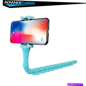 CO GAp[c u[jo[TL^s[dbz_[X^htLVuCW[uPbg[}Eg Blue Universal Caterpillar Phone Holder Stand Flexible Lazy Bracket Worm Mount