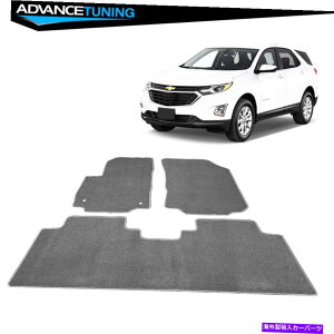�C�O�� �G�A���p�[�c 18-20�V�{���[equinox�t���A�}�b�g�J�[�y�b�g�t�����g�ƃ��A3pcs�O���[�|���G�X�e�� Fits 18-20 Chevy Equinox Floor Mats Carpet Front & Rear 3PCS Grey Polyester�y���s�A���i�z