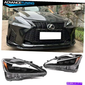 CO GAp[c tBbg06-13NTXIS250 IS350 IS-F LEDubNwbhCgv21FX|[cX^Cł Fits 06-13 Lexus IS250 IS350 IS-F LED Black Headlights Lamp 21 IS F-sport Style