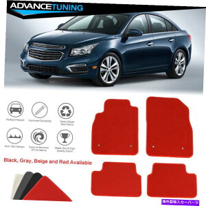CO GAp[c tBbg08-16V{[J[tA}bgCi[tgAiCbhJ[ybg4PCS Fits 08-16 Chevy Cruze Car Floor Mats Liner Front Rear Nylon Red Carpets 4PCS