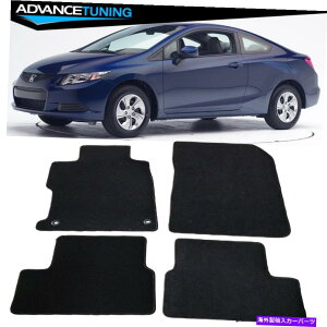 CO GAp[c 12-13z_VrbN2hAubNiCtA}bgJ[ybg4 Fits 12-13 Honda Civic 2 Door Black Nylon Floor Mats Carpets 4 Pieces