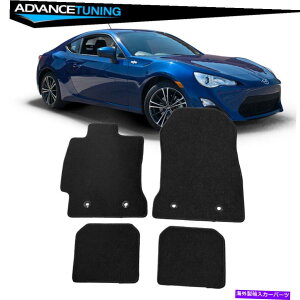 CO GAp[c 13-20 SCION FRS SUBARU BRZg^86ubNiCtA}bgJ[ybg Fits 13-20 Scion FRS Subaru BRZ Toyota 86 Black Nylon Floor Mats Carpet