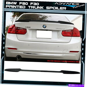 CO GAp[c 12-20 BMW F80 F30 M3 4DR VX^CgNX|C[OEMyCgWFbgubN668 12-20 BMW F80 F30 M3 4Dr V Style Trunk Spoiler OEM Painted Jet Black #668