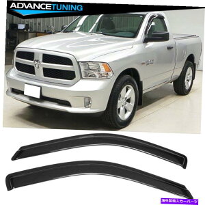 CO GAp[c K09-22_bWX^_[hLuXANEBhEoCU[TCK[h2PCS Fits 09-22 Dodge Ram Standard Cab Slim Acrylic Window Visors Sun Rain Guard 2PCS
