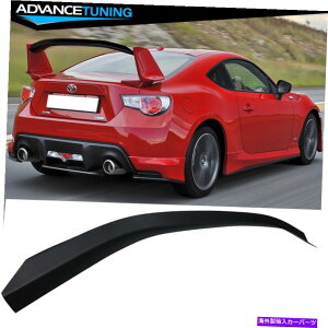 海外製 エアロパーツ フィット13-20トヨタ86 Fits 13-20 Toyota 86 FRS BRZ Nur GTS FRP Matte Black Gurney Flap Trunk Wing