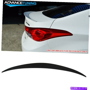 �C�O�� �G�A���p�[�c �t�B�b�g10-15�q�����_�C�G�����g��4dr���h���ς݂̃A�u�X�X�^�C�����A�g�����N�X�|�C���[ Fits 10-15 Hyundai Elantra 4Dr Unpainted ABS OE Style Rear Trunk Spoiler
