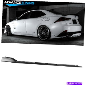 CO GAp[c tBbg14-20NTXIS250 IS300 IS350 ARX^CTChXJ[gPP}bgubN Fits 14-20 Lexus IS250 IS300 IS350 AR Style Side Skirts PP Matte Black