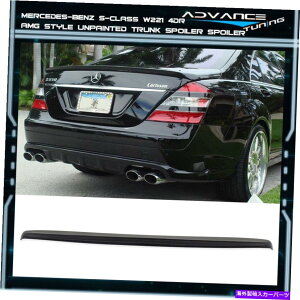 CO GAp[c 07-13xcSNXW221 07-13 Benz S-Class W221 4Dr 4Door Unpainted ABS AMG Style Rear Trunk Spoiler