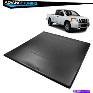 CO GAp[c tBbg04-15Y^C^5'7 "ftgbNV[gxbhNAbh4{LEDgm[Jo[ Fits 04-15 Nissan Titan 5'7" FT Truck Short Bed Quad Four Fold LED Tonneau Cover