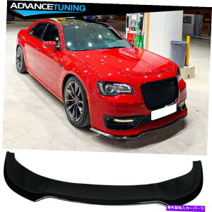 CO GAp[c tBbg15-22NCX[300tgop[bvX|C[PP-OXubN Fits 15-22 Chrysler 300 Front Bumper Lip Spoiler PP - Gloss Black
