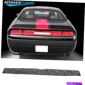 CO GAp[c tBbg08-22_bW`W[OXubNV[NtBA[tl^oQ Fits 08-22 Dodge Challenger Gloss Black Shark Fin Rear Roof Spoiler Vortex Wing