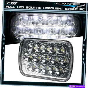 CO GAp[c 7inch x 6inchtLEDV[ꂽr[XNGAvWFN^[wbhCgNAY1PC 7Inch x 6Inch Full LED Sealed Beam Square Projector Headlight Clear Lens 1PC