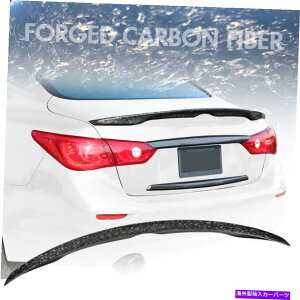 CO GAp[c tBbg14-22CtBjeBQ50{X^CAgNX|C[bJ[{t@Co[ Fits 14-22 Infiniti Q50 Japanese Style Rear Trunk Spoiler Forged Carbon Fiber
