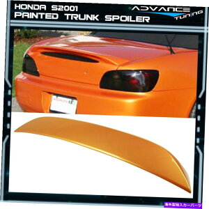 海外製 エアロパーツ 00-09 S2000 AP2 ABSトランクスポイラーOEM塗装色イモーラオレンジパール#YR536P 00-09 S2000 AP2 ABS Trunk Spoiler OEM Painted Color Imola Orange Pearl # YR536P