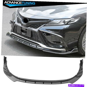 CO GAp[c 21-22g^JSE 3PCStgop[bv{fBLbgJ[{t@Co[vgPP Fits 21-22 Toyota Camry SE 3PCS Front Bumper Lip Bodykit Carbon Fiber Print PP