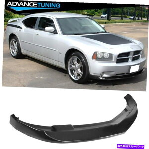CO GAp[c 06-10_bW[dIkon V2X^Ctgop[bvhubN-PU Fits 06-10 Dodge Charger IKON V2 Style Front Bumper Lip Unpainted Black - PU