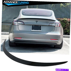 CO GAp[c 17-22eXf3 ABSgNX|C[OEyCg#PBSB Eclipse Black Fits 17-22 Tesla Model 3 ABS Trunk Spoiler OE Painted #PBSB Eclipse Black