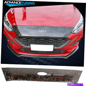 CO GAp[c tBbg18-20tH[htH[JXnb`obNt[hJo[XN[vg - ԒbYf@ Fits 18-20 Ford Focus Hatchback Hood Cover Scoop Trim - Red Forged Carbon Fiber