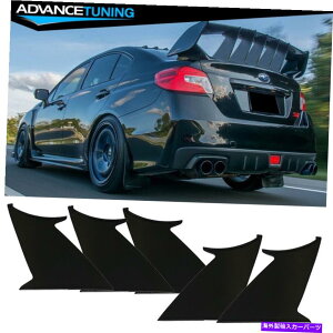 CO GAp[c K15-21XoWRX STI 5PCgNX|C[EBOX^rCU[T|[gǉ Fits 15-21 Subaru WRX STI 5PC Trunk Spoiler Wing Stabilizer Support Add On