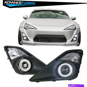 CO GAp[c tBbg13-16TCIFR-SvWFN^[tHOCgvtGWFACYtHOvx[ Fits 13-16 Scion FR-S Projector Fog Lights Lamp w/ Angel Eyes & Foglamp Bezels