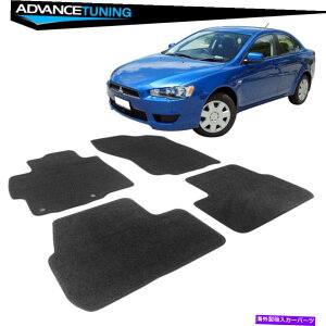 CO GAp[c tBbg08-17T[4DRubNiCtgAtA}bgJ[ybg4PCS Fits 08-17 Lancer 4Dr Black Nylon Front & Rear Floor Mats Carpet 4Pcs