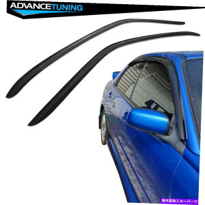 CO GAp[c K02-07XoCvbTwrx stiANEBhEoCU[CTK[h2pc Fits 02-07 Subaru Impreza WRX STI Acrylic Window Visors Rain Sun Guard 2Pc