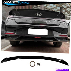 CO GAp[c tBbg21-23q_CGgM4X^COXubNAe[gNX|C[bvEBO Fits 21-23 Hyundai Elantra M4 Style Gloss Black Rear Tail Trunk Spoiler Lip Wing