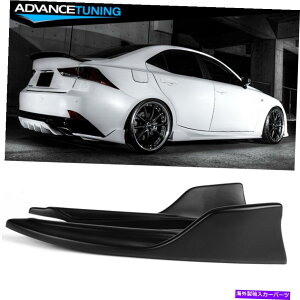 CO GAp[c tBbg14-20NTXIS250 300 350 ARX^CPP}bgubNAop[bvX|C[ Fits 14-20 Lexus IS250 300 350 AR Style PP Matte Black Rear Bumper Lip Spoiler