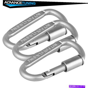 �C�O�� �G�A���p�[�c �L�����v���O�A���~�j�E������D�����O�X�N�����[�t�b�N���b�N�o�b�N���J���r�i�[3PC Camping Outdoor Aluminum Alloy D-ring Screw Hook Lock Buckle Carabiners 3PC