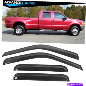 �C�O�� �G�A���p�[�c �t�B�b�g99-16�t�H�[�hF250 F350 F450 F550�X�[�p�[�f���[�e�B�N���[�L���u�A�N�����E�B���h�E�o�C�U�[4PC Fits 99-16 Ford F250 F350 F450 F550 Super Duty Crew Cab Acrylic Window Visor 4Pc�y���s