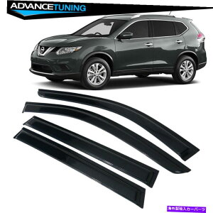 CO GAp[c 14-20Y[OSVSLXX^C4PCSEBhEoCU[CEBhVF[h Fits 14-20 Nissan Rogue SV & SL Slim Style 4PCS Window Visors Rain Wind Shade