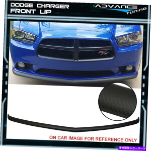 CO GAp[c tBbg11-14_bW[dOEeNX`J[{t@Co[tgop[bvX|C[CF PP Fits 11-14 Dodge Charger OE Textured Carbon Fiber Front Bumper Lip Spoiler CF PP
