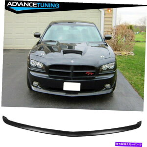 CO GAp[c K06-10_bW[dOEX^Ctgop[bvhubN-PU Fits 06-10 Dodge Charger OE Style Front Bumper Lip Unpainted Black - PU