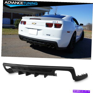 �C�O�� �G�A���p�[�c �t�B�b�g10-13�J�}��ZL1�̂݃C�R���X�^�C���T���t�B�����A�o���p�[�f�B�t���[�U�[���h�� Fit 10-13 Camaro ZL1 Only IKON Style Shark Fin Rear Bumper Diffuser Unpainted