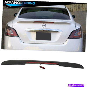 CO GAp[c tBbg09-15Yőa35 OEt@Ng[ABSgNX|C[3ԖڂLEDu[LCg Fits 09-15 Nissan Maxima A35 OE Factory ABS Trunk Spoiler & 3RD LED Brake Light