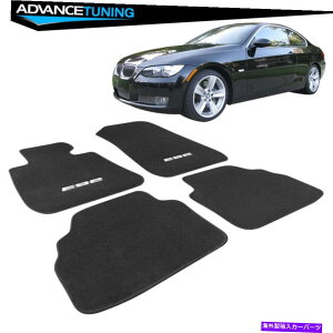 CO GAp[c tBbg07-13 BMW E92S3V[YJ[tA}bgtgAubNiC4PC Fits 07-13 BMW E92 Logo 3-Series Car Floor Mats Front Rear Black Nylon 4Pc