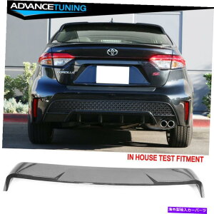 CO GAp[c 20-22g^J[CRX^Cgbv[tl^oEBOJ[{t@Co[vg Fits 20-22 Toyota Corolla IKON Style Top Roof Spoiler Wing Carbon Fiber Print
