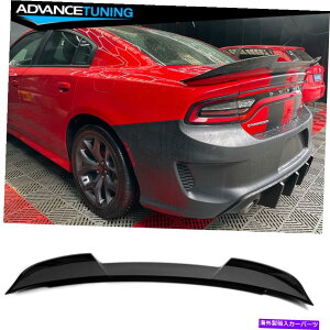 CO GAp[c tBbg15-22_bW[dSRTX^CAhIAgNX|C[ABS-OXubN Fits 15-22 Dodge Charger SRT Style Add-On Rear Trunk Spoiler ABS - Gloss Black
