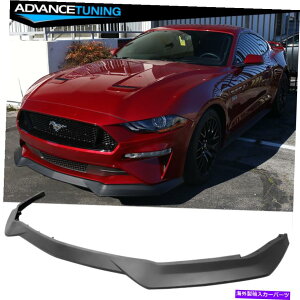 �C�O�� �G�A���p�[�c �t�B�b�g18-22�t�H�[�h�}�X�^���OGT R�X�y�b�N�X�^�C��PP�t�����g�o���p�[���b�v�X�|�C���[�X�v���b�^�[ Fits 18-22 Ford Mustang GT R Spec Style PP Front Bumper Lip Spoiler Splitter�y���s