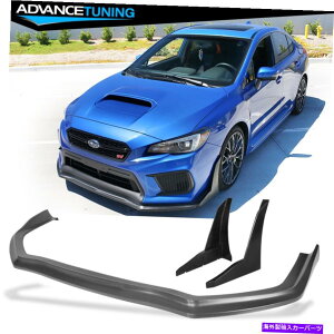 CO GAp[c tBbg15-17XoCvUWRX STI CSX^Ctgop[bvXvb^[EBObg Fits 15-17 Subaru Impreza WRX STI CS Style Front Bumper Lip & Splitters Winglet