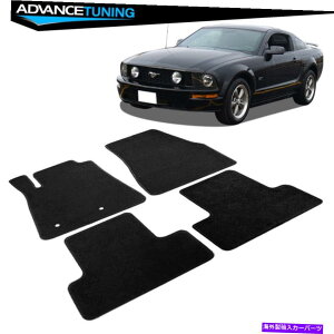 CO GAp[c tBbg05-09tH[h}X^ON[yOEtBbggJ[tA}bgtgAubNiC Fits 05-09 Ford Mustang Coupe OE Fitment Car Floor Mats Front & Rear Black Nylon