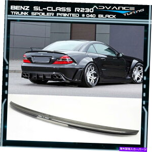 �C�O�� �G�A���p�[�c �t�B�b�g03-11�x���cSL�N���X2DR R230 ABS�g�����N�X�|�C���[OEM�y�C���g�J���[��040�u���b�N Fits 03-11 Benz SL-Class 2Dr R230 ABS Trunk Spoiler OEM Painted Color #040 Black