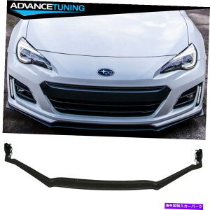 CO GAp[c 17-20XoBRZ STIX^Ctgop[bvX|C[PUhubN Fits 17-20 Subaru BRZ STI Style Front Bumper Lip Spoiler PU Unpainted Black