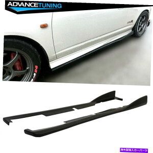 �C�O�� �G�A���p�[�c �K��02-06 Acura RSX DC5 CS�X�^�C���{�g�����C���T�C�h�X�J�[�g�G�N�X�e���V����PU Fits 02-06 Acura RSX DC5 CS Style Bottom Line Side Skirts Extensions PU�y���s�A���i�z