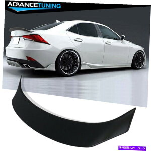 CO GAp[c tBbg14-20NTXIS250łIS350^CvAAgNX|C[EBO}bgubN Fits 14-20 Lexus IS IS250 IS350 Type A Rear Trunk Spoiler Wing Matte Black
