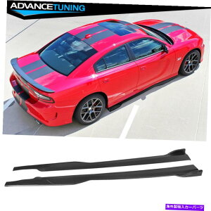 CO GAp[c tBbg15-22_bW[d86.5 "V1X^C̃TChXJ[gEh-PP Fits 15-22 Dodge Charger 86.5" V1 Style Side Skirts Left Right Unpainted - PP